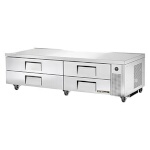 True TRCB-82-HC - Chef Base, (4) drawers, stainless steel front/sides